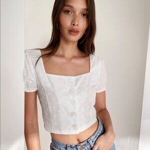 Puff Sleeve Crop Blouse 4